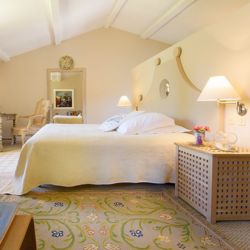 This elegant bedroom shows some of the best handcraft found in Provence